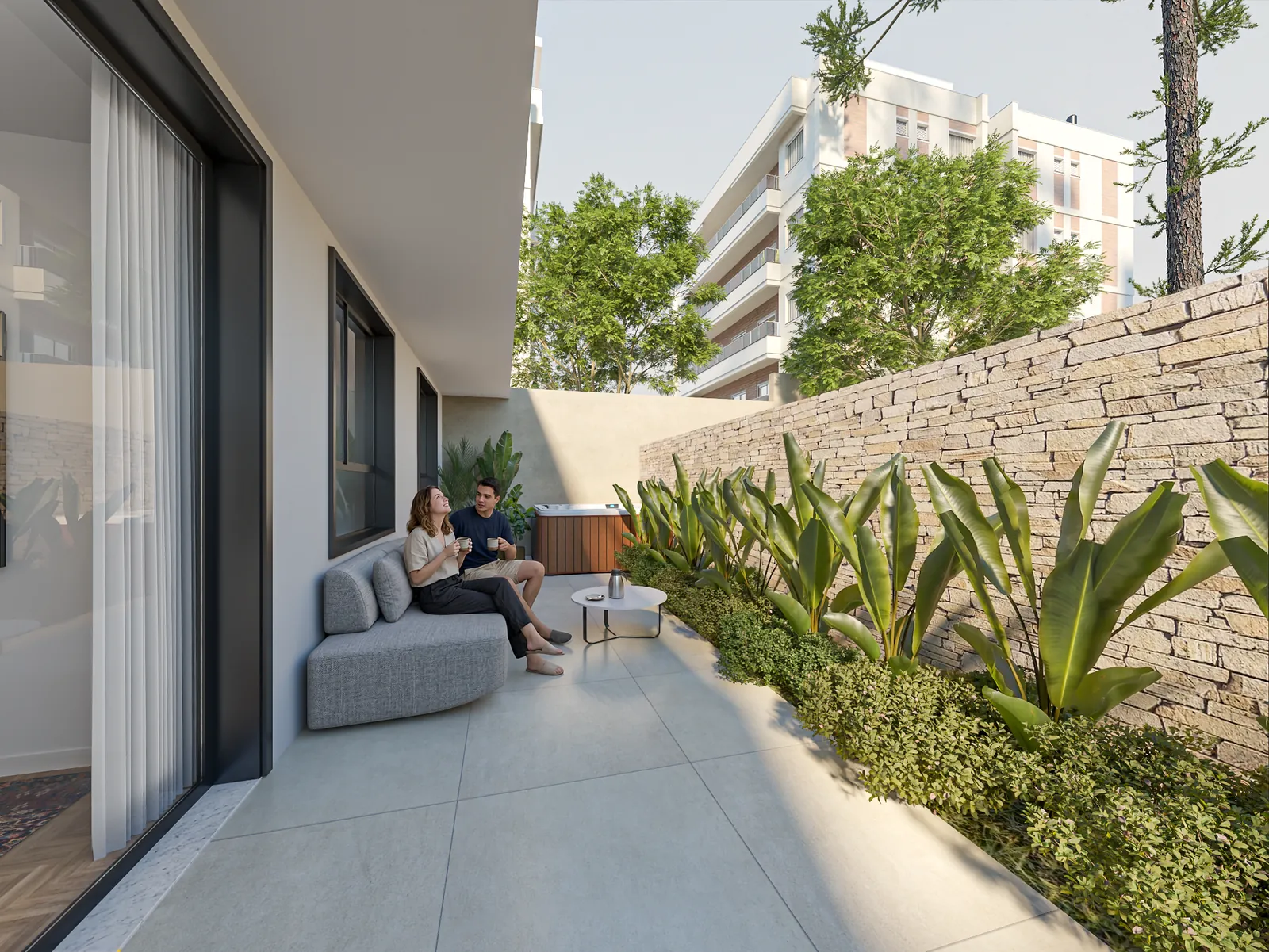 Garden, terraço, no Quinta